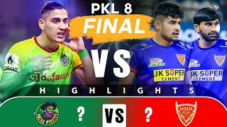 Pro Kabaddi League 8 Highlights Final  Dabang Delhi Vs Patna Pirates [upl. by Ojyllek16]