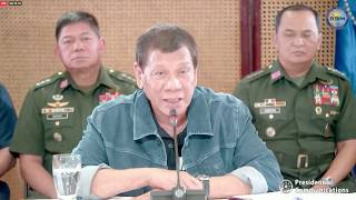 Duterte issues statement on Philippines coronavirus situation [upl. by Anallise675]