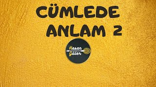 CÜMLEDE ANLAM 2  LGS Hasan GÜLER [upl. by Alfonso]