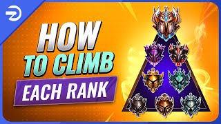 HOW TO CLIMB EACH RANK amp ESCAPE YOUR ELO  League of Legends Season 13 [upl. by Ewald736]