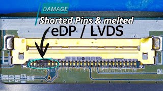 Laptop LCD eDP  LVDS Fix  اصلاح مدخل ظفيرة شاشة لابتوب [upl. by Zelazny441]