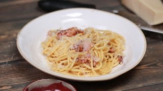 How to make pancetta carbonara how to make cabonara recipe for spagetti carbonaracarbonata recipe [upl. by Munafo722]