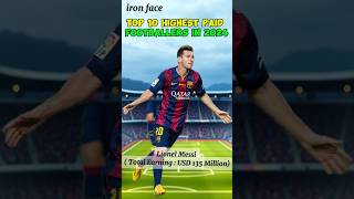 Top 10 Highest Paid Footballers in 2024 football [upl. by Decrem591]