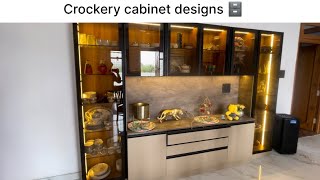 Crockery cabinet design  crockery unit  crockery cabinet crockery crockerylove crockeries [upl. by Rhetta995]