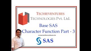 Base SAS Character Function  PART 3  Length Function  By Techieventures [upl. by Ynalem888]