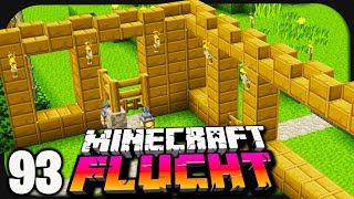 Wir errichten eine MAUER für unser Dorf ☆ Minecraft Flucht [upl. by Anaib]