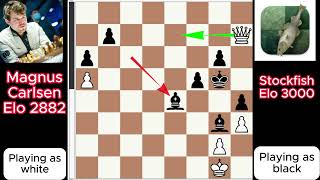 Brilliant Magnus Carlsen vs Stockfish 272 [upl. by Drofiar]