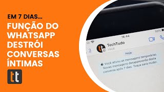 WhatsApp já permite enviar mensagem temporária que desaparece em dias [upl. by Abbotson]