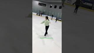 single salchow jump iceskating freeskate [upl. by Yehus732]