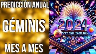 GÉMINIS PREDICCIONES 2024 MES A MES [upl. by Yelloh323]