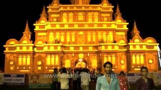 Magnificient Durga Puja Pandal in Kolkata [upl. by Graf]