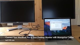 Connect Your MacBook Pro to Your Desktop Monitor with Monoprice Cables [upl. by Eanar537]