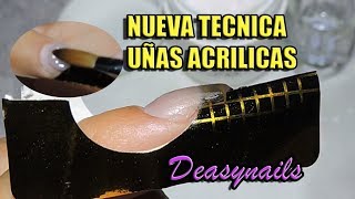 NUEVA TECNICA UÑAS ACRILICAS  como hacer uñas acrilicas correctamente Deasynails [upl. by Weinstein]