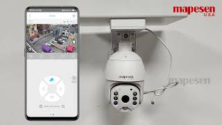 UBox APP Smart 4G Solar PTZ Camera Operation Video [upl. by Zantos]