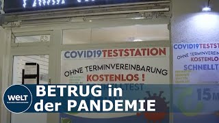 BETRÜGERISCHE CORONATESTZENTREN AUFGEFLOGEN Polizei führt Razzien in Testzentren durch [upl. by Occor225]