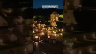 AMARVILAS HOTEL AGRA 📍 Night view✨️travelvloghotelamarvilasagraytshortsyoutubeshortsviral [upl. by Aiynat287]