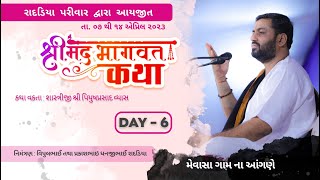 Shreemad Bhagawat Katha  Mewasha Radadiya Parivar 2023  ll Day 06 ll part 02 ll [upl. by Dichy282]