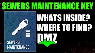 Sewers Maintenance Key DMZ Vondel Location WHATS INSIDE Where to find Season 4 Guide [upl. by Stinky839]