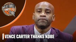 Vince Carter thanks Kobe Bryant during his Hall of Fame speech ❤️  NBA on ESPN [upl. by Sussna809]