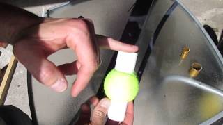 DIY Rainwater Diverter Using A Tennis Ball [upl. by Riannon]