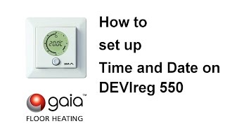 How to set up Time and Date on DEVIreg 550 [upl. by Gant]