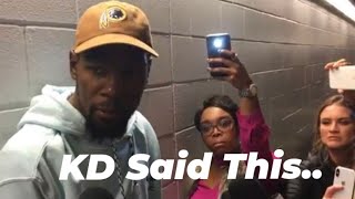 Kevin Durant Explains Why He Is Single [upl. by Merell]