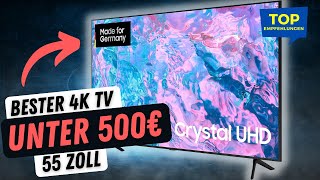 Bester 55 Zoll 4K Fernseher unter 500 Euro  Samsung Crystal UHD CU7179 [upl. by Aba]