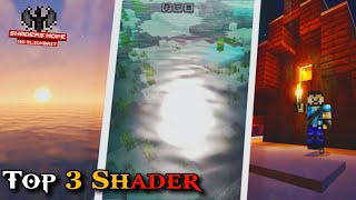 Top 3 New Shaders Fore mcpe 12130 12121 Ultra Shaders🤩 [upl. by Saalocin]