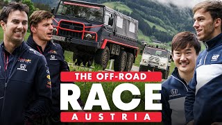 Red Bull Racing Honda Vs Scuderia AlphaTauri Epic OffRoad Race Across Austria  Schnitzeljagd [upl. by Rosana]