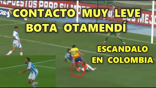 ¿PENALTI OTAMENDÍ a DANIEL MUÑOZ en COLOMBÍA [upl. by Adnarrim]