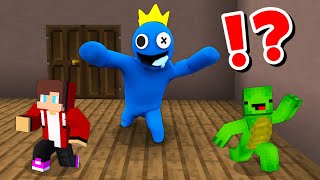 JJ and Mikey in RAINBOW FRIENDS ROBLOX CHALLENGE in Minecraft  Maizen Minecraft [upl. by Eilahtan]