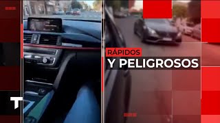 RÁPIDOS Y PELIGROSOS son jóvenes corren picadas en autos de alta gama y lo suben a redes [upl. by Moskow873]