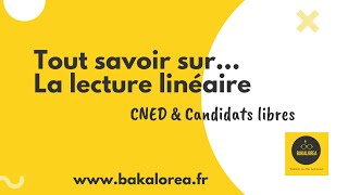 La lecture linéaire  Le guide du Bac 2021 [upl. by Shalom]