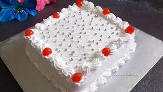 1 kg eggless vanilla cake  easy amp simple vanilla birthday cake  eggless birthday cake vanillacake [upl. by Iad]