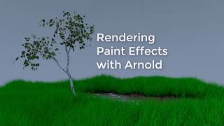 Rendering Paint Effects with Arnold in Maya 2018 [upl. by Seidel]