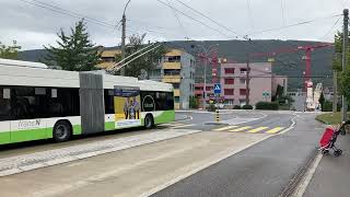 Trolleybussen in Neuchatel 8 [upl. by Ariaet]