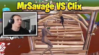 MrSavage VS Clix 1v1 Buildfights [upl. by Gnot539]