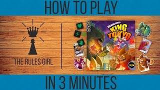 How to Play King of Tokyo in 3 Minutes  The Rules Girl [upl. by Elocen]