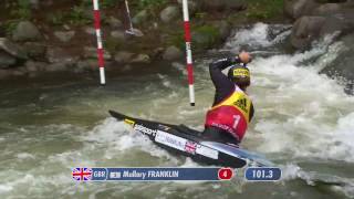 Mallory Franklin GBR  Final C1W  2016 ECA Canoe Slalom European Championships [upl. by Eleph]