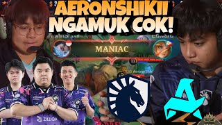 AERONSHIKII NGAMUK LANGSUNG MANIAC  MERINDINGGG  LIQUID VS AURORA MATCH 1  SWISS STAGE DAY 6 [upl. by Ecnerwal192]