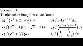 Shembull 1  Integralet [upl. by Orodisi]