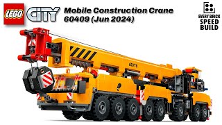 LEGO City Mobile Construction Crane  60409 Speed Build [upl. by Atiuqehs]