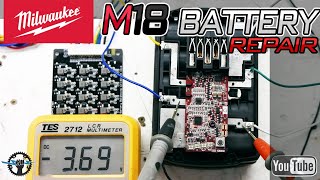 Milwaukee M18 Lithium Battery Troubleshooting and Repair Solved [upl. by Trofmoc]