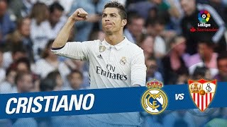 Golazo de Cristiano Ronaldo 31 Real Madrid vs Sevilla FC [upl. by Eittah]