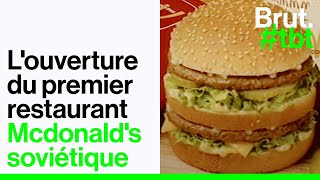 1990  Louverture du premier restaurant McDonalds en Union soviétique [upl. by Denten740]