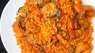 How To Make The Perfect Nigerian Palm Oil Rice Native Jollof Rice [upl. by Blithe322]