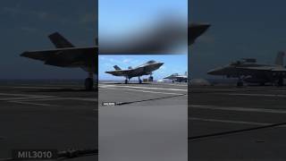 US Navy F35C fighter jets Aircraft carrier USS Carl Vinson CVN 70 [upl. by Courtenay]