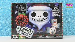 Disney Nightmare Before Christmas Funko Pocket Pop Advent Calendar Figure Unboxing  PSToyReviews [upl. by Fricke931]