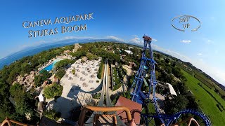 Caneva Aquapark Stukas Boom Right 360° VR POV Onride [upl. by Torrlow]