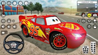 Şimşek Mcqueen Araba Oyunu 😍  McQueen Car Mod for Bus Simulator Indonesia  Best Android Gameplay [upl. by Salema]